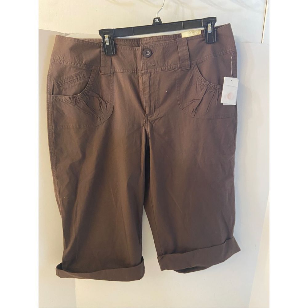 La Blues‎ brown capris size 16 new rn#72882 ends mid calf